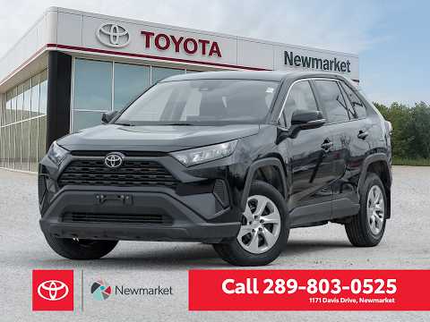 2022 Toyota RAV4 LE AWD in Black for sale at Newmarket Toyota in Newmarket, ON