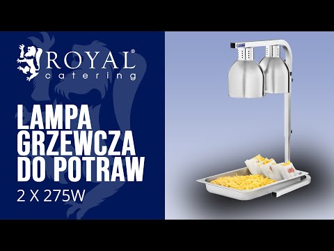 Video - Lampa grzewcza do potraw - podwójna - 2 x 275W