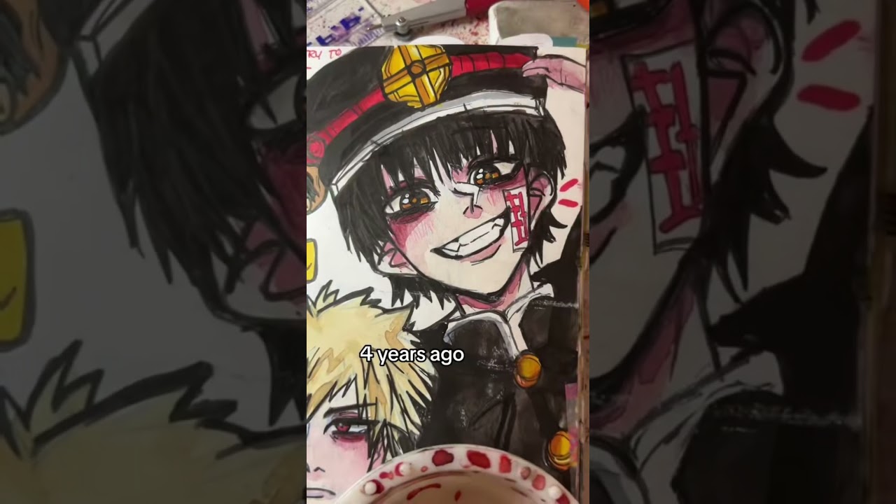 ART GLOWUP??? #art #sketchbook #anime