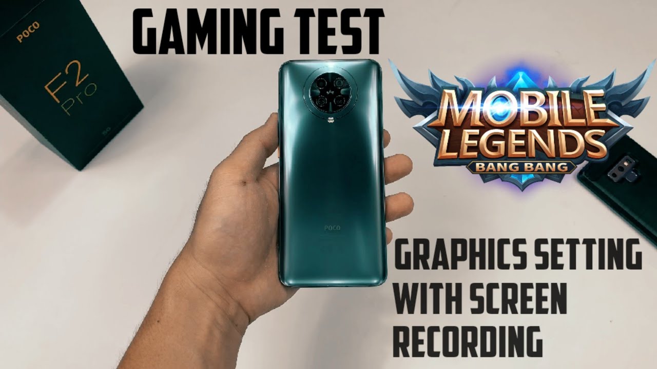 POCO F2 Pro Gaming Test Mobile Legends Using Screen Recording | Graphics Setting