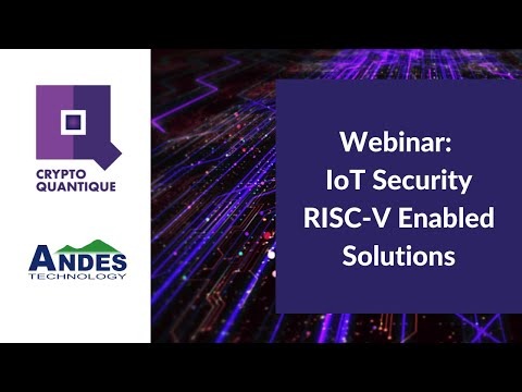 Webinar: IoT Security RISC-V Enabled Solutions