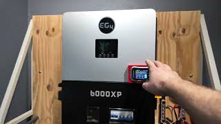 Eg4 6000XP Running Heat All Night , How much battery % Left?   Minisplit heat pump