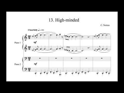 C. Norton - 13. High-minded - Microjazz Piano duets collection 1 for piano four hands