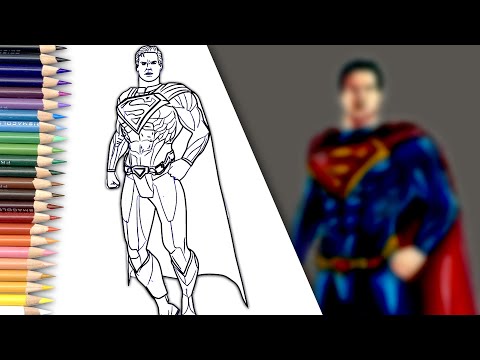 INJUSTICE SUPERMAN Coloring Page | SUPERMAN Coloring [NCS Release]