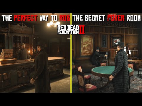 The Perfect Way To Rob the Secret Poker Room Without Getting Wanted Saint Denis In RDR2 (Gun Smith)