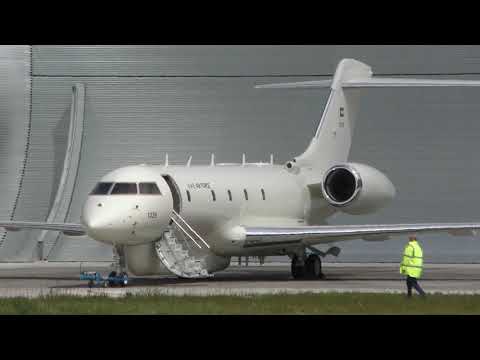 1326 UAE New Intelligence gathering Plane in GRE at  Cambridge UK 14may2020 1231pm after engine tes