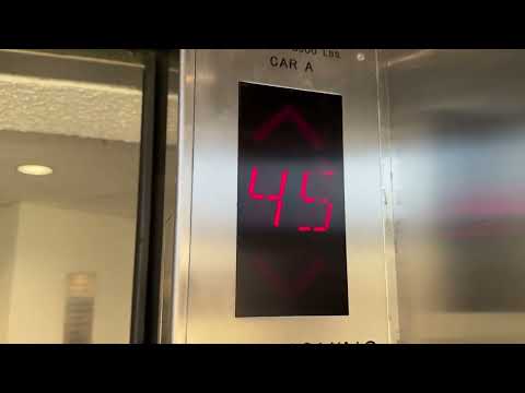 WORLD FAMOUS Schindler traction elevators at The New York Marriott Marquis NYC