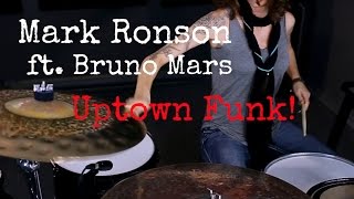 ⚫ Mark Ronson ft. Bruno Mars | Uptown Funk | Drum Covers of popular songs (CC Lyrics)