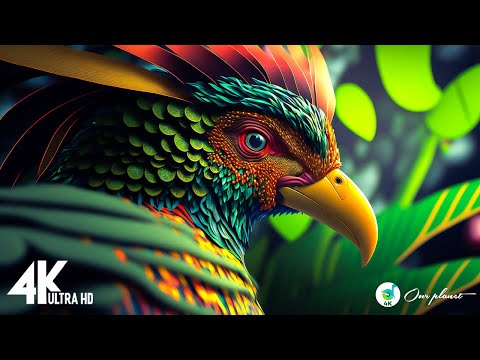 The World of BIRDS in 4K ( 12K HDR 120fps Dolby Vision ) - The Healing Power Of Bird Sounds