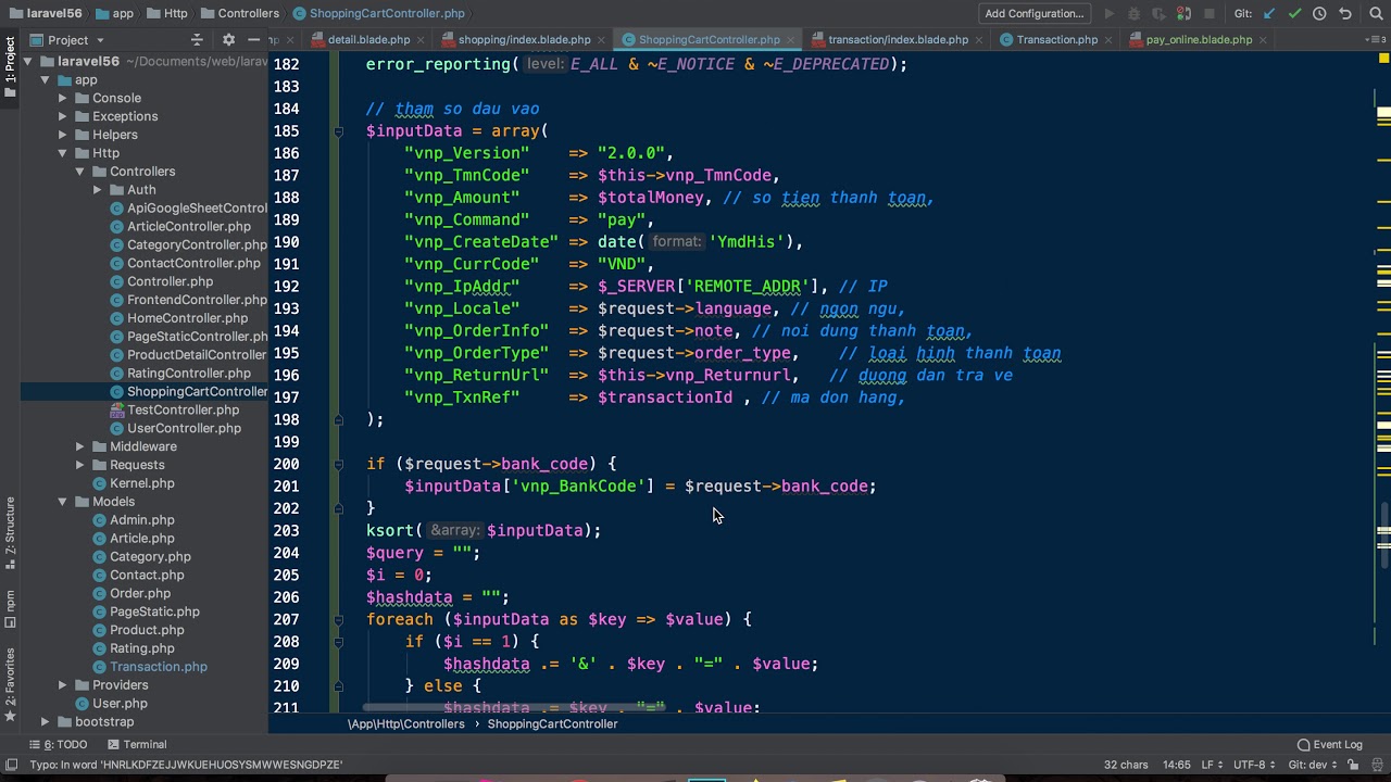 Thanh toán  online [Sandbox] - Laravel - Codethue.net