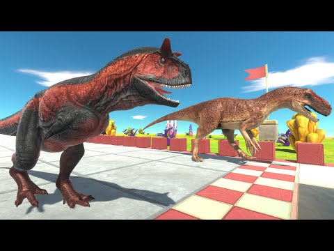 Friendly Speed Race between Dinosaurs - Animal Revolt Battle Simulator