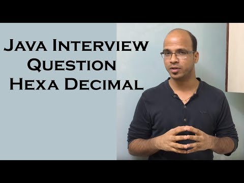 Java Interview Question Hexa Decimal Number in int variable
