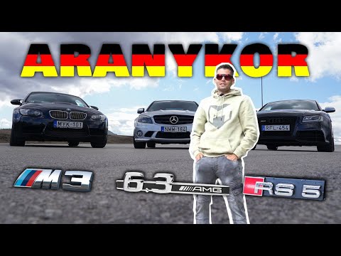 Audi RS5, BMW M3, Mercedes C 63 AMG - A német V8 aranykora