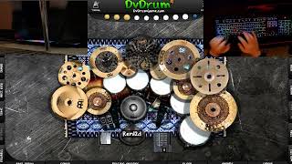 Download lagu Lamb of God - Laid to Rest pc keyboard drum cover (virtual drums) 2 cam mp3