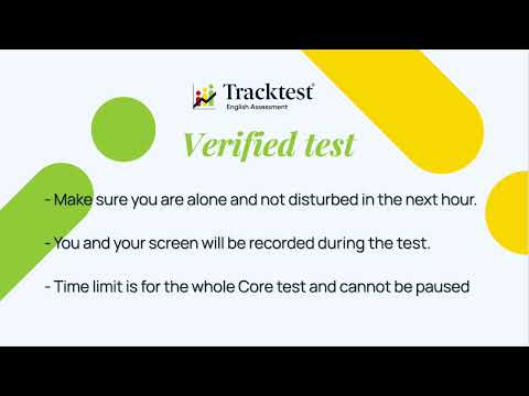 English Verified Complete Test- tutorial for test-takers