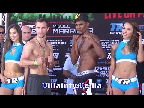 ALEXANDER BESPUTIN VS BREIDIS PRESCOTT WEIGH IN & FACE OFF - VILLAINFY MEDIA