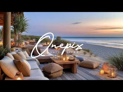 Beach Sunset Chillout: Relaxing Spanish Guitar & Bonfire (4K Ultra HD)