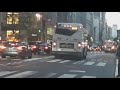 MTA NYC Bus 1st Of October PM Rush Hour Bryant Park M1 M2 M3 M4 M5 M42 M55 Q32 Express