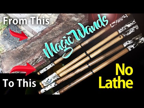 No Lathe Magic Wands - Only Basic Tools Needed