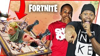 EPIC TRAP WIN ATTEMPT WITH LITTLE BRO! - Fortnite Season 4 Gameplay