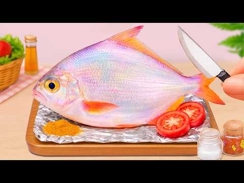 The Smallest Fish Recipe Ever 🐟 How to Cook Golden Turmeric Garlic Crusted Fish