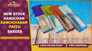 Download lagu New Stock Handloom Kanchivaram Butta Light Weight Pattu Sarees |Ambica Wedding Mall mp3