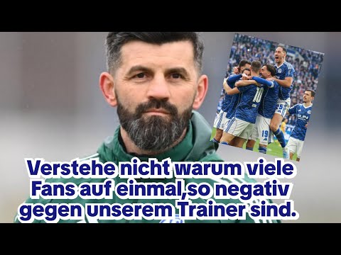 Schalke: Criticism is allowed, that's legitimate, but to suddenly badmouth everything, sorry!!!