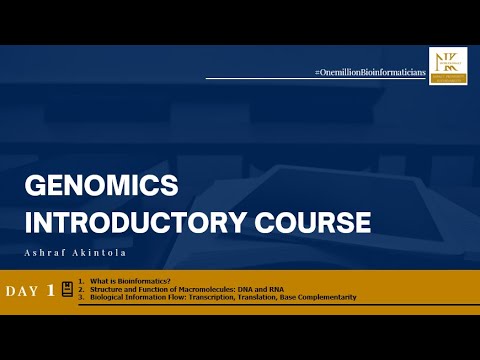 GENOMICS INTRODUCTORY COURSE (Day 1)