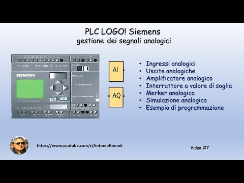 PLC Siemens LOGO! 8 gestione dei segnali analogici