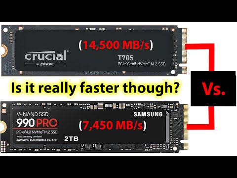 Crucial T705 Gen 5 SSD (vs.) Samsung 990 Pro Gen 4. Should You Upgrade, Is It Worth The Cost?