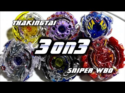 [3on3] ThaKingTai vs Sniper WBO - BATALHA BEYBLADE BURST! ベイブレードバースト