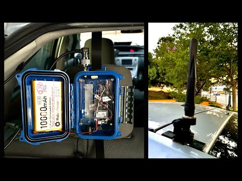 Vehicle solar Meshtastic node