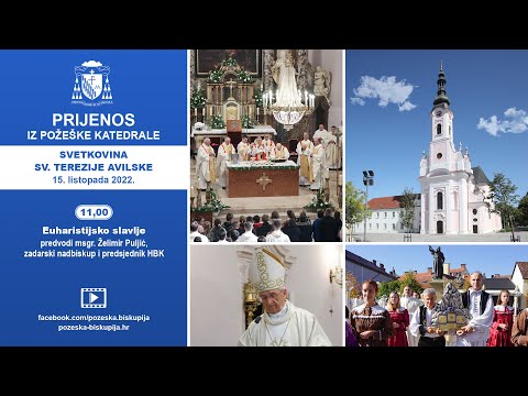Snimka prijenosa euharistijskog slavlja na svetkovinu sv. Terezije Avilske u Požegi