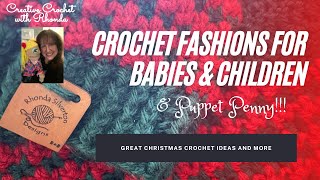 Crochet Fashions For Babies & Children (& Puppet Penny) - Crochet Christmas Sweater, Crochet Romper