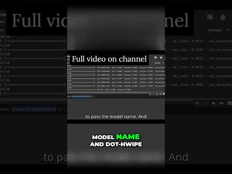 How To Save Your Deep Learning CNN Model ".h5" Using Tensorflow and keras  #ai #deeplearning #coding