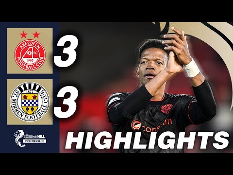 Aberdeen 3-3 St Mirren | HIGHLIGHTS | William Hill Premiership