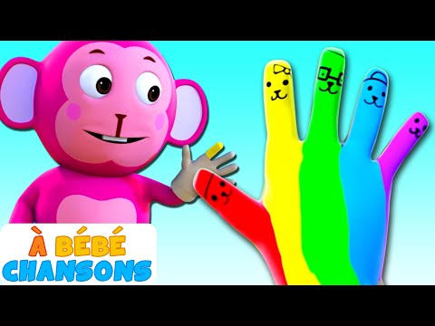 Color Finger Family - Famille de doigts de couleur | dessin animé bébé | À Bébé Chansons