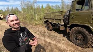 V8 7.4 в советский грузовик! Зил-157 Лесоруб vs Газ-66