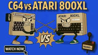 C64 vs Atari 800XL: Letter L - Kids Designed Levels & Game Eats You