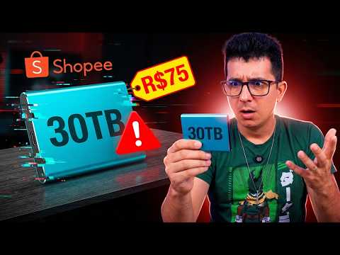 😱Comprei o SSD de 30TB por R$75 da Shopee... Olha o que fizeram!