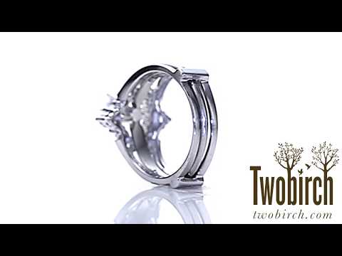Delicate Style Chevron Style Ring Guard - TwoBirch -TB-GUARD-0007