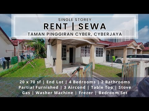 1 Tingkat Teres End Lot With Furnished And Aircond Dekat Dengan Hospital Cyber