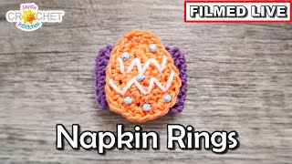 Easter Napkin Rings DAY 1 🐰 EGGS! Jayda InStitches Live CAL - April 14, 2025
