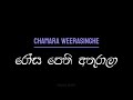 රෝස පෙති අතුරාලා Lyrics Video Rosa Pethi Athurala Chamara Weerasinghe Be