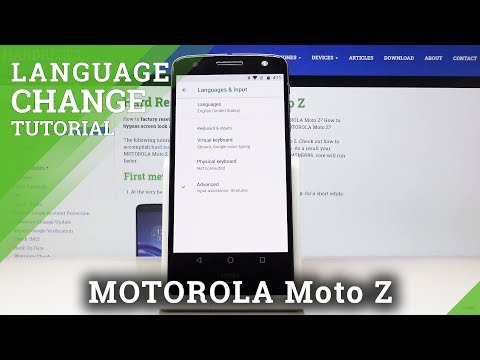 How to Change Language on Motorola Moto Z – Update Time-Zone Settings