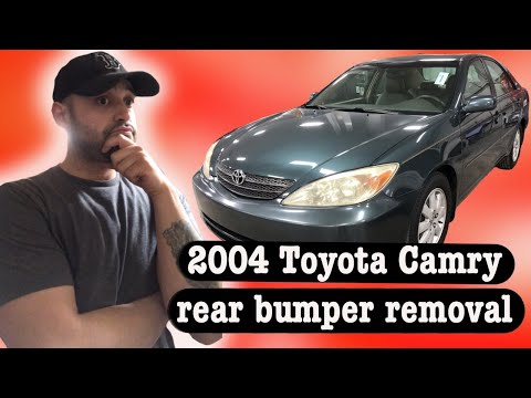 2004 Toyota Camry rear bumper removal