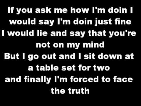 Gavin DeGraw- Not Over You lyrics