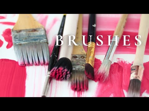 Acrylic painting brush types explained
