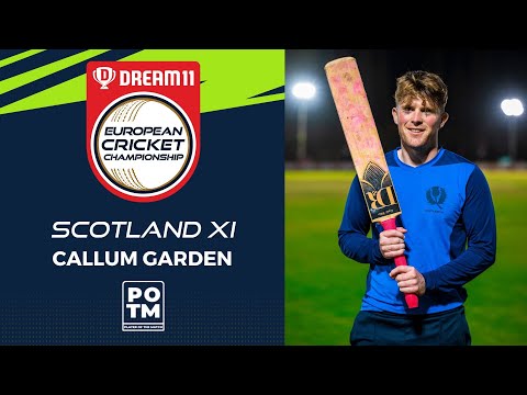 POTM: C.Garden - Group C, Match 10 - SCO-XI vs FRA | Highlights | Dream11 ECC, 2022 | ECC22.058