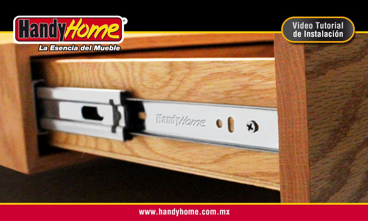 Instalación de corredera de extensión Handy Home para cajón